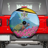 Personalized Pitons Saint Lucian Bougainvillea Spare Tire Cover