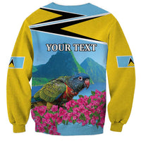 Personalized Pitons Saint Lucian Bougainvillea Sweatshirt