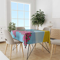 Personalized Pitons Saint Lucian Bougainvillea Tablecloth