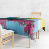Personalized Pitons Saint Lucian Bougainvillea Tablecloth