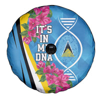 Saint Lucia Flag Pride It's in My DNA Spare Tire Cover
