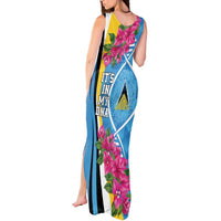 Saint Lucia Flag Pride It's in My DNA Tank Maxi Dress