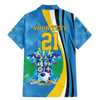 Custom Saint Lucia Football Family Matching Mermaid Dress and Hawaiian Shirt Sporty Pattern