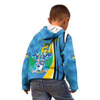 Custom Saint Lucia Football Kid Hoodie Sporty Pattern