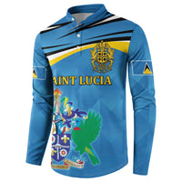 Personalized Saint Lucia Independence Day Button Sweatshirt Since 1979