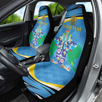 Personalized Saint Lucia Independence Day Car Seat Cover Since 1979