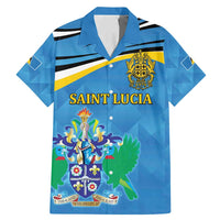 Personalized Saint Lucia Independence Day Family Matching Mermaid Dress and Hawaiian Shirt Since 1979