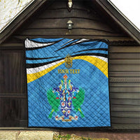 Personalized Saint Lucia Independence Day Quilt Since 1979