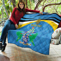 Personalized Saint Lucia Independence Day Quilt Since 1979