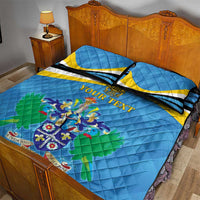 Personalized Saint Lucia Independence Day Quilt Bed Set Since 1979