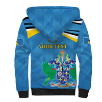 Personalized Saint Lucia Independence Day Sherpa Hoodie Since 1979