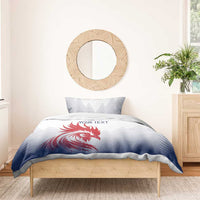 Custom France Rugby Bedding Set Summer Paris 2024 LT9 - Wonder Print Shop