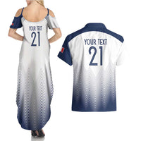 Custom France Rugby Couples Matching Summer Maxi Dress and Hawaiian Shirt Summer Paris 2024 LT9 - Wonder Print Shop