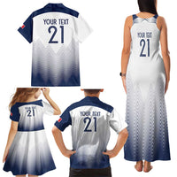 Custom France Rugby Family Matching Tank Maxi Dress and Hawaiian Shirt Summer Paris 2024 - Wonder Print Shop