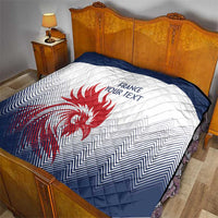 Custom France Rugby Quilt Summer Paris 2024 - Wonder Print Shop