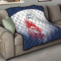 Custom France Rugby Quilt Summer Paris 2024 - Wonder Print Shop