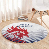 Custom France Rugby Round Carpet Summer Paris 2024