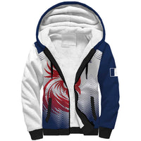 Custom France Rugby Sherpa Hoodie Summer Paris 2024 - Wonder Print Shop