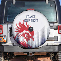 Custom France Rugby Spare Tire Cover Summer Paris 2024 - Wonder Print Shop