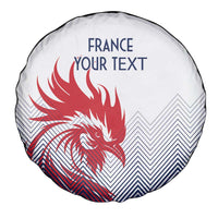 Custom France Rugby Spare Tire Cover Summer Paris 2024 - Wonder Print Shop
