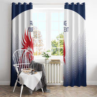 Custom France Rugby Window Curtain Summer Paris 2024 - Wonder Print Shop