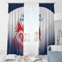 Custom France Rugby Window Curtain Summer Paris 2024 - Wonder Print Shop