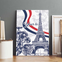 Custom France Women Rugby Canvas Wall Art Summer Flowers 2024 LT9 - Wonder Print Shop