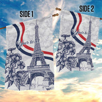 Custom France Women Rugby Garden Flag Summer Flowers 2024 - Wonder Print Shop