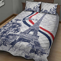 Custom France Women Rugby Quilt Bed Set Summer Flowers 2024 - Wonder Print Shop