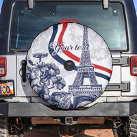 Custom France Women Rugby Spare Tire Cover Summer Flowers 2024 - Wonder Print Shop