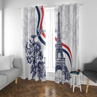 Custom France Women Rugby Window Curtain Summer Flowers 2024 - Wonder Print Shop