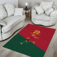 Portuguese Footballer Memorial Area Rug Forever 20 The Heart Still Beats - Wonder Print Shop