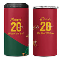 Portuguese Footballer Memorial 4 in 1 Can Cooler Tumbler Forever 20 The Heart Still Beats - Wonder Print Shop