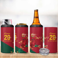 Portuguese Footballer Memorial 4 in 1 Can Cooler Tumbler Forever 20 The Heart Still Beats - Wonder Print Shop