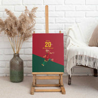 Portuguese Footballer Memorial Canvas Wall Art Forever 20 The Heart Still Beats - Wonder Print Shop