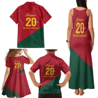 Portuguese Footballer Memorial Family Matching Tank Maxi Dress and Hawaiian Shirt Forever 20 The Heart Still Beats - Wonder Print Shop