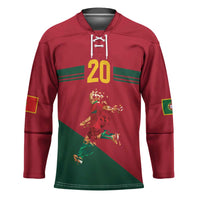 Portuguese Footballer Memorial Hockey Jersey Forever 20 The Heart Still Beats - Wonder Print Shop