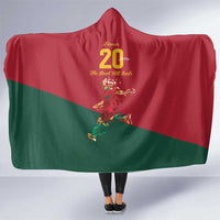 Portuguese Footballer Memorial Hooded Blanket Forever 20 The Heart Still Beats - Wonder Print Shop