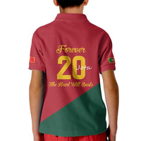 Portuguese Footballer Memorial Kid Polo Shirt Forever 20 The Heart Still Beats - Wonder Print Shop