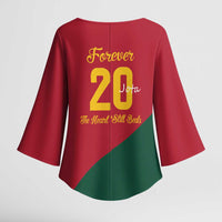 Portuguese Footballer Memorial Kimono Sleeve Blouse Forever 20 The Heart Still Beats - Wonder Print Shop