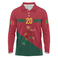 Portuguese Footballer Memorial Long Sleeve Polo Shirt Forever 20 The Heart Still Beats - Wonder Print Shop
