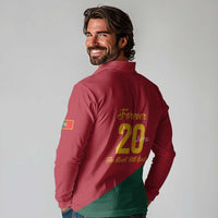 Portuguese Footballer Memorial Long Sleeve Polo Shirt Forever 20 The Heart Still Beats - Wonder Print Shop