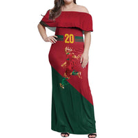 Portuguese Footballer Memorial Off Shoulder Maxi Dress Forever 20 The Heart Still Beats - Wonder Print Shop