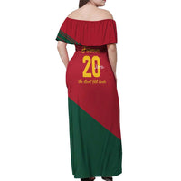 Portuguese Footballer Memorial Off Shoulder Maxi Dress Forever 20 The Heart Still Beats - Wonder Print Shop