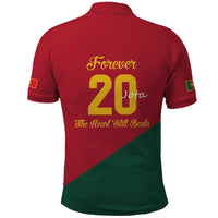 Portuguese Footballer Memorial Polo Shirt Forever 20 The Heart Still Beats - Wonder Print Shop