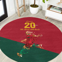 Portuguese Footballer Memorial Round Carpet Forever 20 The Heart Still Beats - Wonder Print Shop