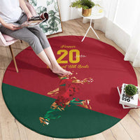Portuguese Footballer Memorial Round Carpet Forever 20 The Heart Still Beats - Wonder Print Shop