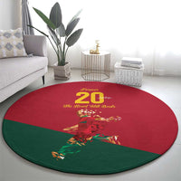 Portuguese Footballer Memorial Round Carpet Forever 20 The Heart Still Beats - Wonder Print Shop