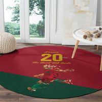 Portuguese Footballer Memorial Round Carpet Forever 20 The Heart Still Beats - Wonder Print Shop