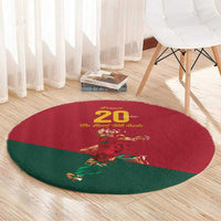 Portuguese Footballer Memorial Round Carpet Forever 20 The Heart Still Beats - Wonder Print Shop